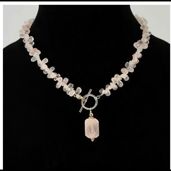 Silpada N1058 Rose Quartz & Sterling Silver Necklace